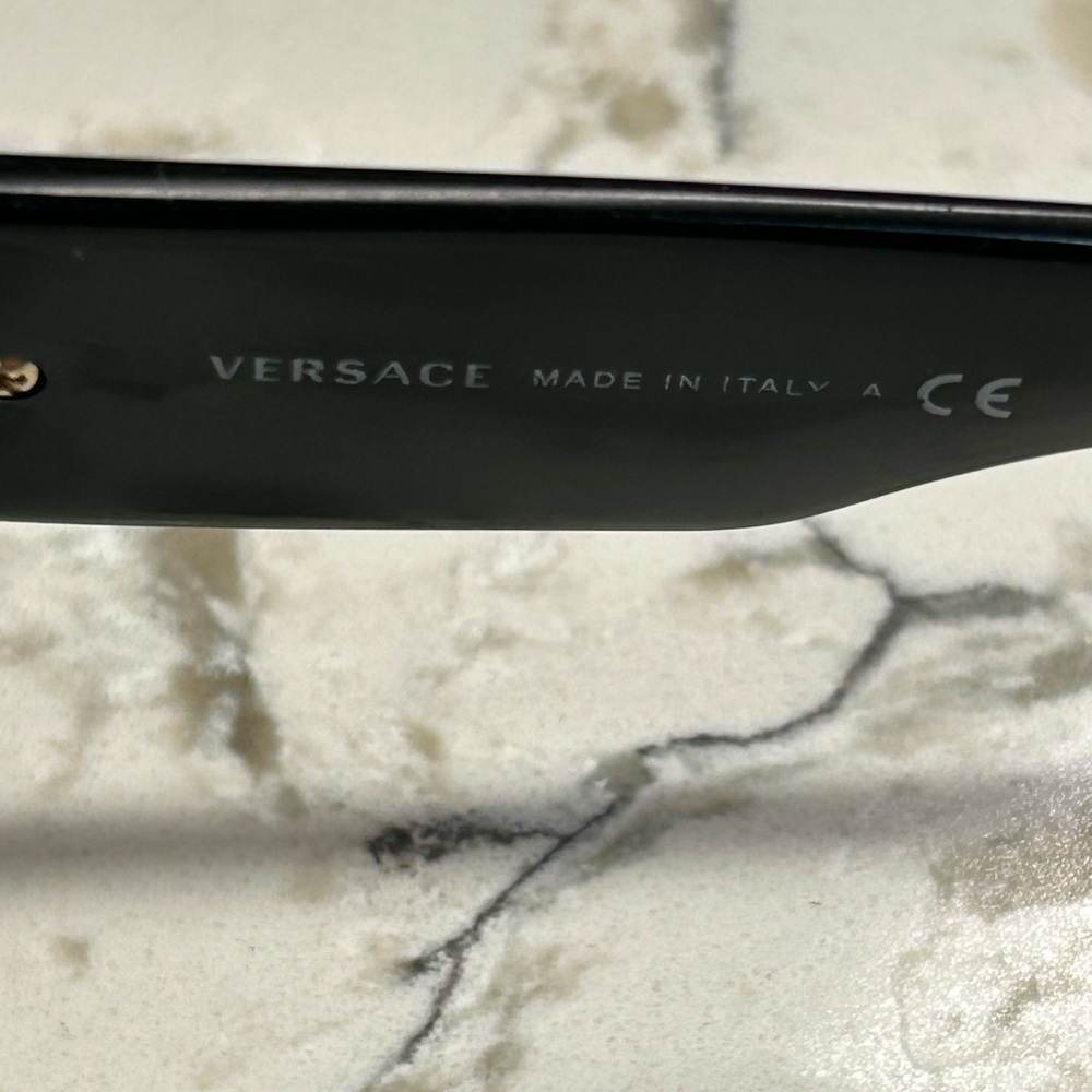 Versace Black Sunglasses with Gold Detail - Picture 5 of 6